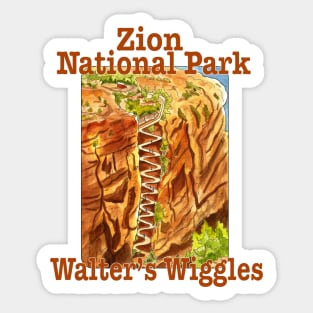 Zion National Park, Walter's Wiggles Sticker